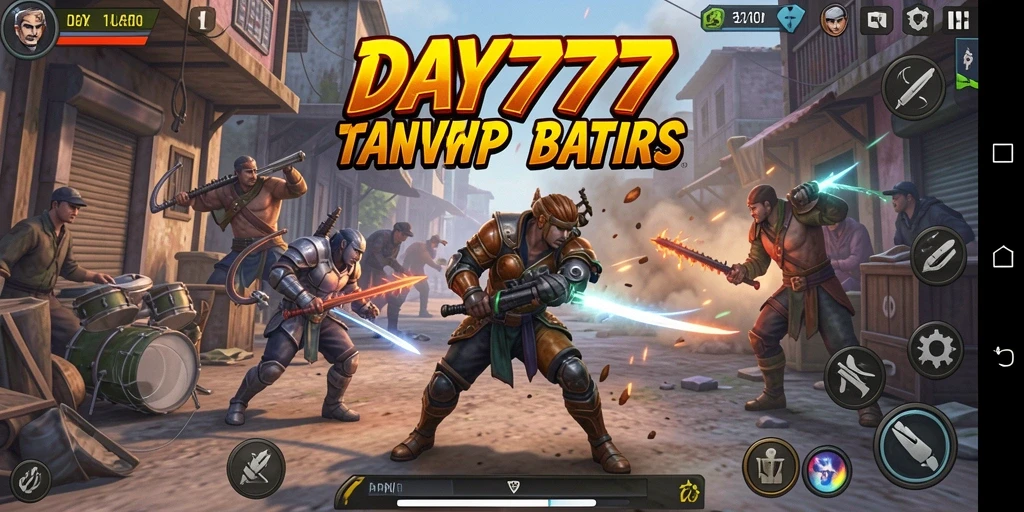 Tampilan pertarungan epik dari DAY777 dengan aksi mendebarkan.