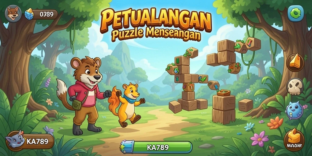 Tampilan gameplay KA789 dengan tantangan puzzle memikat.