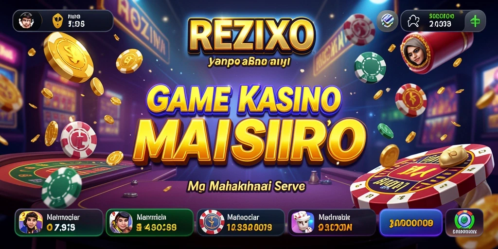 Tampilan gameplay yang mengasyikkan dari game Kasino REZIXO.