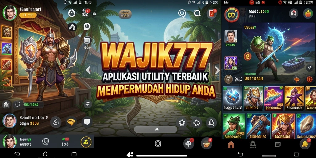 Tampilan antarmuka WAJIK777 yang intuitif dan mudah digunakan.